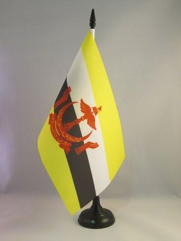 علم طاولة تايوان AZ FLAG مقاس 5 بوصة × 8 بوصة - علم مكتب تايواني مقاس 21 × 14 سم - عصا وقاعدة بلاستيكية سوداء in Kuwait