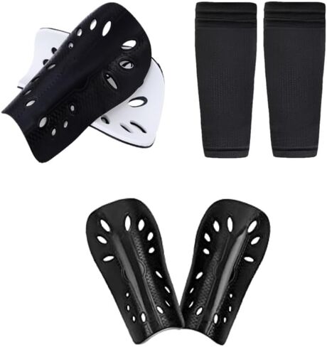 Kids Toddler Soccer Shin Guards 2 Pairs Soccer Shin Pads Lightweight & Breathable Protective Equipment for 3-5 Years Old Boys Girls Children Teenagers Football Games Reduce Injuries & Shocks in Kuwait