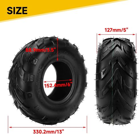 إطار HIAORS 145/70-6 145x70x6 بدون أنبوب لكولمان CC100X CT100u Baja Dirt Bug Doodle Bug DB30 Monster Moto MMB80 MMB105 Motovox MBX10 MBX11 MBX12 RT100 دراجة صغيرة Kazuma Roketa 110cc ATV Quad Go Kart in Kuwait