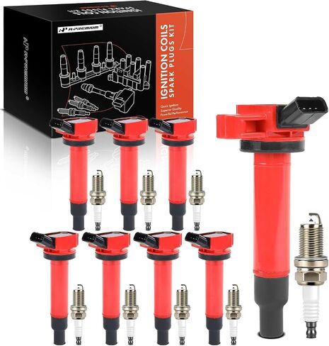 A-Premium Set of 8 Ignition Coil Pack and Iridium Spark Plugs Compatible with Toyota Tundra 2000-2009, 4Runner 2003-2009 & Lexus GS430 2001-2007, V8 4.3L 4.7L in Saudi Arabia