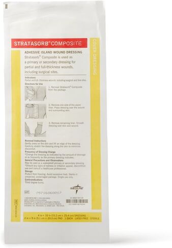 Medline MSC3066Z Stratasorb Composite Dressing, Pack of 10 in Saudi Arabia