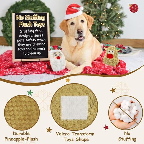 Puzzle Dog Toys for Aggressive Chewers, Tug of War Dog Toys for Large Dogs, No Stuffing Dog Toys to Keep Them Busy, Crinkle Squeaky Dog Toys for Boredom, Dog Chew Toys for Small Dogs, Dog Snuffle Toy in Saudi Arabia