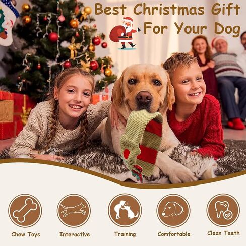 Puzzle Dog Toys for Aggressive Chewers, Tug of War Dog Toys for Large Dogs, No Stuffing Dog Toys to Keep Them Busy, Crinkle Squeaky Dog Toys for Boredom, Dog Chew Toys for Small Dogs, Dog Snuffle Toy in Saudi Arabia