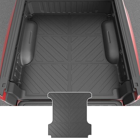 powoq 5.7FT Truck Bed Mat Compatible with 2019-2024 Dodge Ram 1500 Truck Bed Liner TPE Cargo Liner Replacement for 2019 2020 2021 2022 2023 2024 Dodge Ram 1500 Accessories(3-Fold 5.7FT Bed Mat) in Saudi Arabia