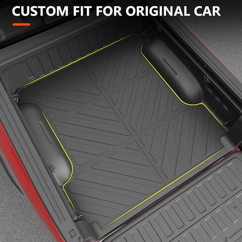 powoq 5.7FT Truck Bed Mat Compatible with 2019-2024 Dodge Ram 1500 Truck Bed Liner TPE Cargo Liner Replacement for 2019 2020 2021 2022 2023 2024 Dodge Ram 1500 Accessories(3-Fold 5.7FT Bed Mat) in Saudi Arabia