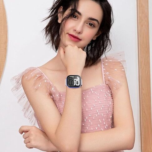 for Apple Watch Case 44mm,Hard Case with Tempered Glass Screen Protector,Watch Cover for Apple Watch SE 6 5 4 Screen Protector,Ultra-Thin Durable Waterproof Case,Gold in Kuwait