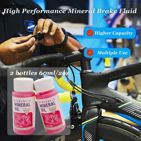 مجموعة أدوات تنزف الفرامل الهيدروليكية للدراجات الجبلية - أدوات تغيير فرامل القرص الهيدروليكي للدراجة أدوات إصلاح مع موصل أنبوب مفك براغي ومحول تعبئة in Kuwait