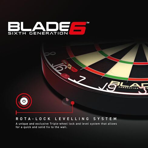 WINMAU Blade 6 Professional Bristle Dartboard with Official Tournament Specifications – endorsed by The PDC in Saudi Arabia