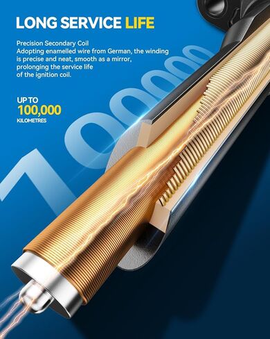 PHILTOP Ignition Coil Pack, Compatible with Charger Journey Sebring Town & Country Pacifica Challenger Grand Caravan Magnum Avenger Nitro Routan Stratus, UF502 Ignition Coil in Kuwait