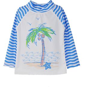 Flap Happy Girls UPF 50+ Graphic Rash Guard/Swim Top