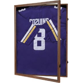 Jinchuan Jersey Frame Display Case Large Frames Shadow Box Lockable with UV Protection for Baseball Basketball Football Soccer Hockey Sport Shirt