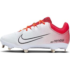 Nike Hyperdiamond 4 Pro Metal Softball Cleats Red | White Size 9.5 Medium