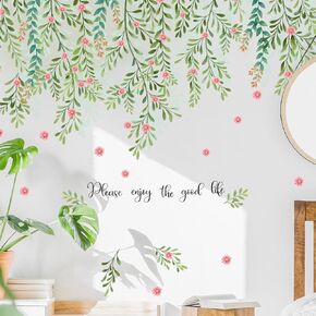 Runtoo Birdcage Wall Art Stickers Butterfly Flower Hanging Vine Wall Decals Living Room Bedroom Nursery Party Decor