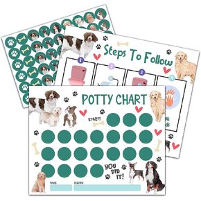 Outer Space Potty Training Sticker Chart, 10 Potty Charts with 216 Round Stickers & 1 Instruction Sheet, Potty Reward Sticker Chart for Toddlers Boys - A08 in Saudi Arabia