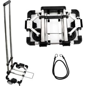 CNQLIS Folding Hand Truck,Portable Carrying Cart, Compact, Mini Lightweight for Travel/Auto/Moving/Office Use,12in.Hx9in.W Fits Most Backpacks- 55lbs Lightweight Hand Truck