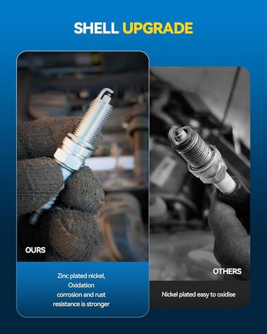 PHILTOP Spark Plugs DCPR8E, Fit for M3, Z4, Z3, Diablo, 4339 Spark Plug 4 Pack, Sparkplug in Kuwait