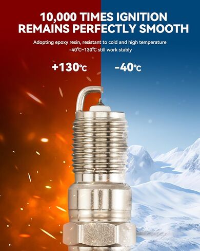 PHILTOP Spark Plugs DCPR8E, Fit for M3, Z4, Z3, Diablo, 4339 Spark Plug 4 Pack, Sparkplug in Kuwait