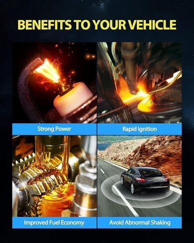 PHILTOP Spark Plugs DCPR8E, Fit for M3, Z4, Z3, Diablo, 4339 Spark Plug 4 Pack, Sparkplug in Kuwait