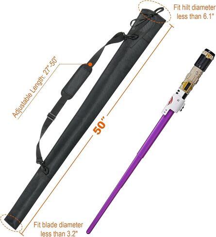 Cosmos Lightsaber Carrying Bag Light Saber Travel Storage Bag with Adjustable Shoulder Strap, Portable Lightsabers Shoulder Bag for Carry and Storage Most Lightsabers, Dueling Lightsabers in Saudi Arabia