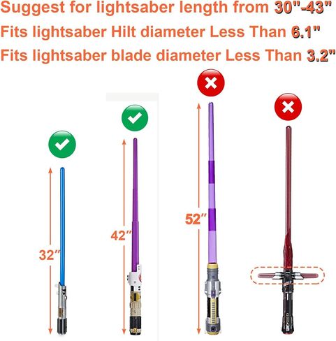 Cosmos Lightsaber Carrying Bag Light Saber Travel Storage Bag with Adjustable Shoulder Strap, Portable Lightsabers Shoulder Bag for Carry and Storage Most Lightsabers, Dueling Lightsabers in Saudi Arabia