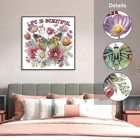 FHBUBPUP Goblin Diamond Art Painting Kits for Adults, 5D Gnome Special Shape Diamond Art for Beginners, Bee Rhinestones Gem Art Craft Home Wall Decor Gift 12×12inch in Saudi Arabia