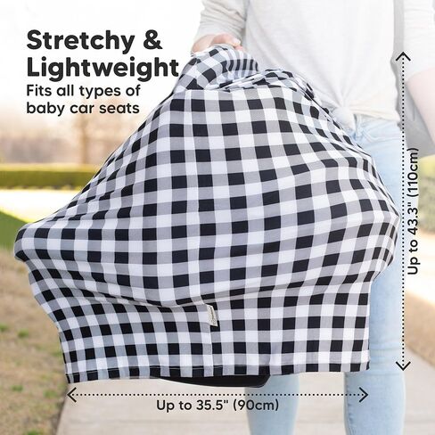 Car Seat Covers for Babies - Nursing Cover, Baby Car Seat Cover, Nursing Covers for Breastfeeding, Carseat Cover Girls, Boy, Breastfeeding Cover, Infant Car Seat Cover, Stroller Cover (Arcadia) in Kuwait