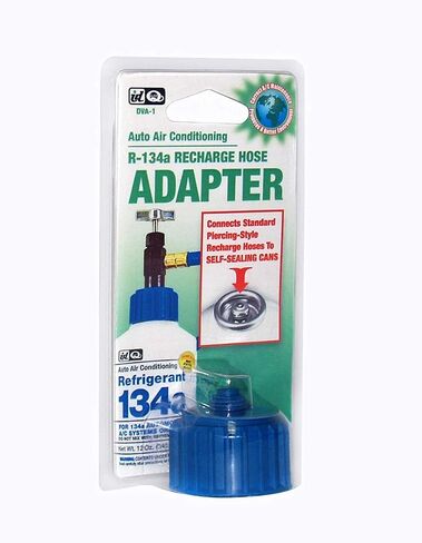 InterDynamics Certified A/C Pro Car Air Conditioner Refrigerant AC Recharge Kit, R-134A Recharge Adapter Connects Standard Hoses to Self-Sealing Cans, Includes Hose, InterDynamics (Pack of 2) in Saudi Arabia