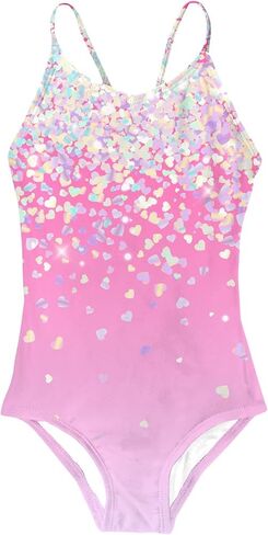 Idgreatim Little Girls One Piece Swimsuits Quick Dry Beach Swimwear Bathing Suit for Beach 3-10 Years in Saudi Arabia
