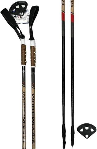 Unisex Adult Cross Trail-Glass/Touring Cross Country Nordic Ski Poles in Saudi Arabia