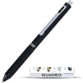 MONTEVERDE USA Quadro 4-in-1 Multifunction Pen Brass (MV35512)