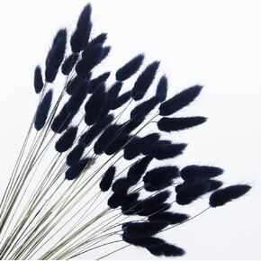 JOJAZE 60pcs Dried Bunny Tails Flowers Pink Pampas Grass Natural Dried Floral Arrangement Dry Flowers for Halloween Christmas Boho Decor Home Wedding DIY