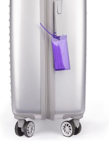 7 Pack TravelMore Luggage Tags for Suitcases, Flexible Silicone Travel ID Identification Labels Set for Bags & Baggage - Multi Color Pack in Kuwait