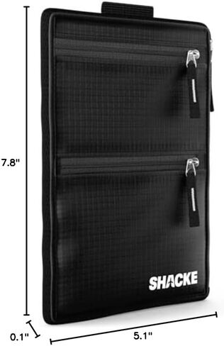 Shacke Hidden Travel Belt Wallet w/RFID Blocker (Black with Black Strap) in Kuwait