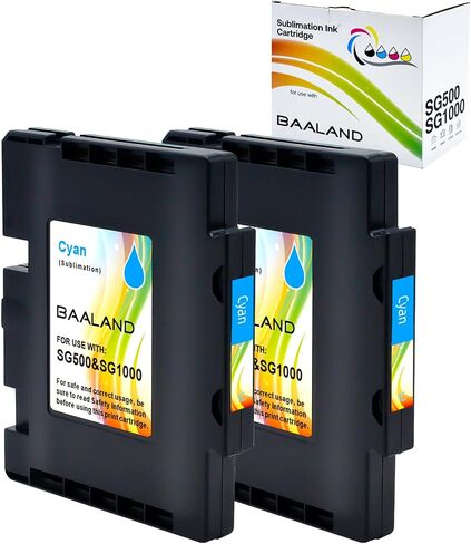 حبر التسامي Sawgrass SG500 المتوافق باللون الأرجواني 2 عبوة لطابعة التسامي Sawgrass SG500 SG1000 - سعة عالية، شريحة مطورة، لا يوجد رقم تسلسلي AB in Saudi Arabia
