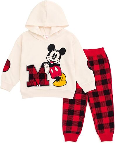 Disney Mickey Mouse Fleece Pullover Hoodie and Pants Outfit Set Infant to Big Kid in Kuwait