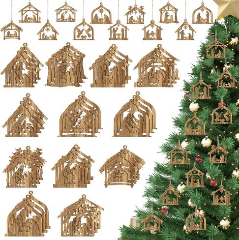36 Pieces 4th of July Ornaments for Tree Independence Day Wooden Gnome Hanging Decor Red White Blue Wooden Decor Memorial Day Leprechaun Cutouts Pendant for Independence Day Party Home Supplies in Saudi Arabia