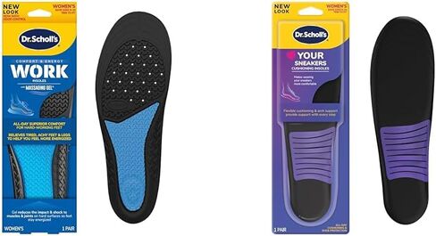 Work All-Day Superior Comfort Insoles (with) Massaging Gel, Women, 1 Pair, Trim to Fit (Pack of 2) in Saudi Arabia