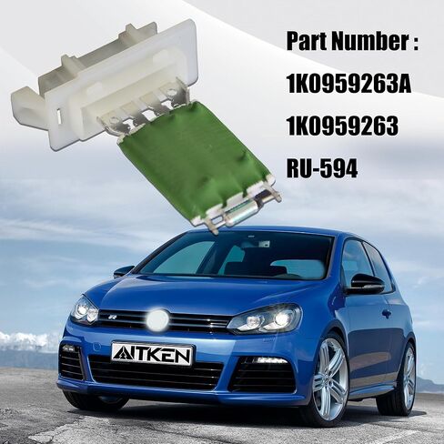 A/C Blower Motor Resistor for Mercedes-Benz Sprinter 2500 3500 C300 C350 for Land Rover LR2 Range Rover Evoque for Volvo V60 S60 XC60 X70 XC70 S80 Replace #68012613AA,2048707710, LR002685 in Kuwait