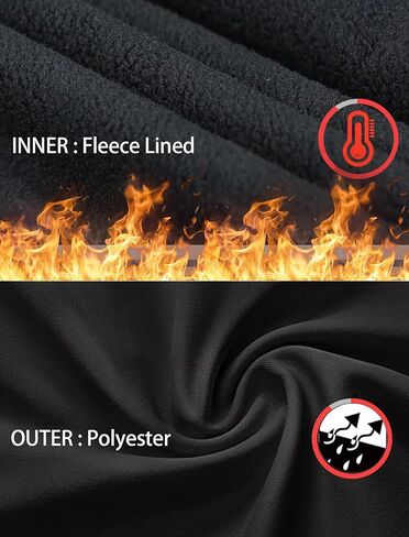 Rolimaka 2/1 Set Youth Boys' Thermal Underwear Set Compression Shirt Leggings Fleece Lined Pants Kids' Base Layer Winter in Kuwait