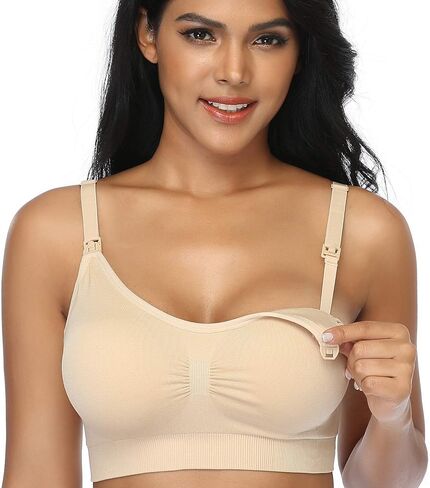 GXXGE 4Pack Nursing Bras for Breastfeeding Maternity Bra Comfort Seamless Pregnancy Sleep Bralette in Saudi Arabia
