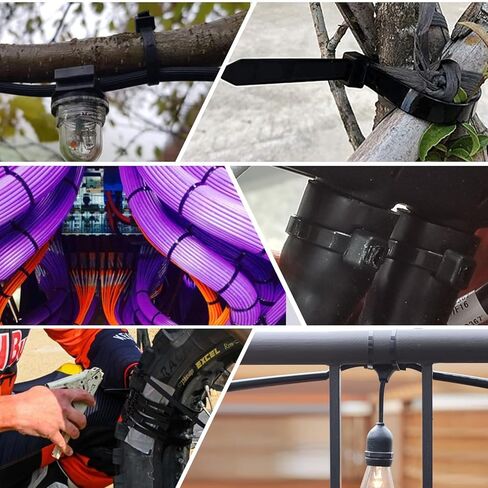 روابط طويلة بسحاب شديدة التحمل مقاس 18 بوصة مقاومة للأشعة فوق البنفسجية بوزن 200 رطل، ربطات عنق بسحاب صناعية سوداء، أربطة سلكية من النايلون السميك، سحابات بلاستيكية كبيرة لإدارة الكابلات، الاستخدام الخارجي 50 قطعة in Kuwait