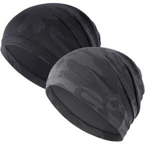 AXBXCX 2Pieces Summer Slouchy Beanie Running Cap Bicycle Cycling Sport Caps for Men Women