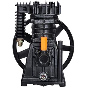 VEVOR Air Compressor Pump, 3HP 11.8CFM, Industrial Compressor Head Pump Motor, 1300RPM High-Spped Single Stage Twin Cylinder Aluminum Air Compressor Head Piston Style Splash Lubrication Pump