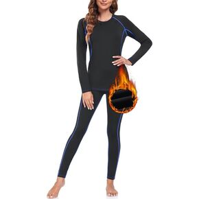 SIMIYA Thermal Underwear for Women Winter Warm Base Layer Long Johns Cold Weather Fleece Lined Skiing Hiking Running