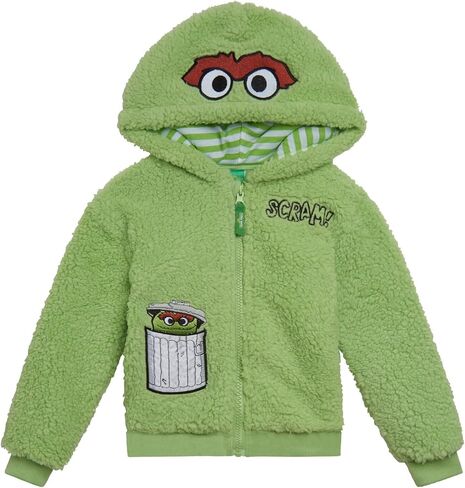 Sesame Street Cookie Monster Elmo Fleece Zip Up Hoodie Infant to Toddler in Kuwait