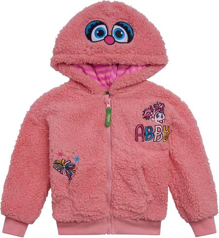 Sesame Street Cookie Monster Elmo Fleece Zip Up Hoodie Infant to Toddler in Kuwait