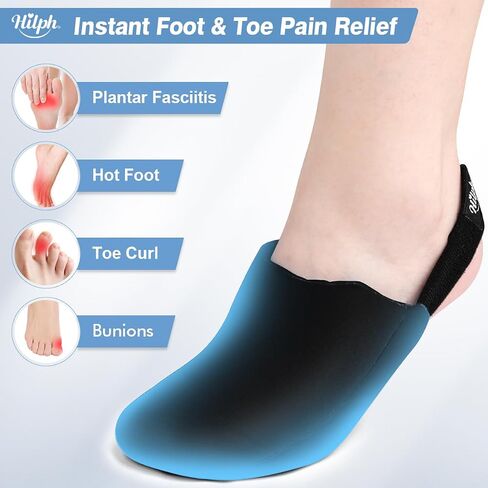 Hilph Foot Toe Ice Pack Wrap for Swelling & Bunion Surgery, Soft Forefoot Ice Pack, Hot & Cold Therapy Foot Cold Pack for Broken Toes, Plantar Fasciitis, Tendonitis, Swelling, Bunions, Gout in Saudi Arabia