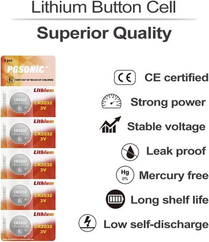 PGSONIC CR2025 3V Lithium Battery (15pcs) in Saudi Arabia