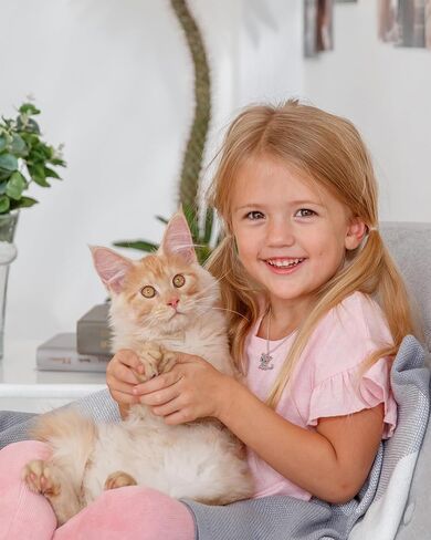 Lanqueen Kitty Cat Pendant Necklace Jewelry for Women Girls Cat Lover Gifts Daughter Loved Necklace 18+2.4 inch Chain in Kuwait