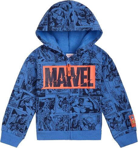 Marvel Avengers Spider-Man Hulk Captain America Zip Up Hoodie Toddler to Big Kid in Kuwait